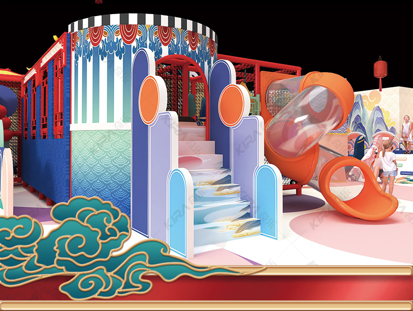 讓一家人在這樣的兒童親子樂園中體驗(yàn)古代環(huán)境的游玩